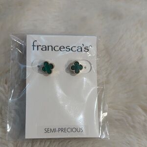 Francesca's Green Stud Earrings